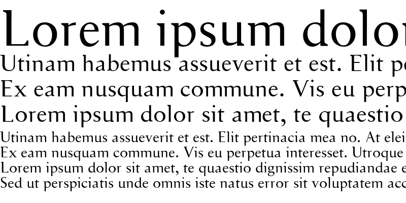 Sample of SerifSans Roman