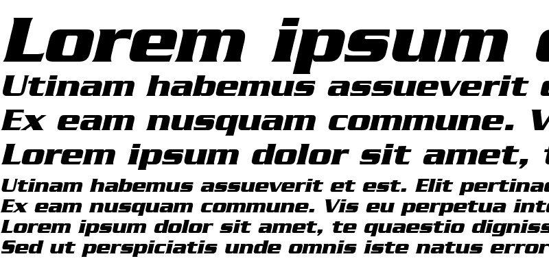 Sample of Serpentine LT Medium Bold Italic