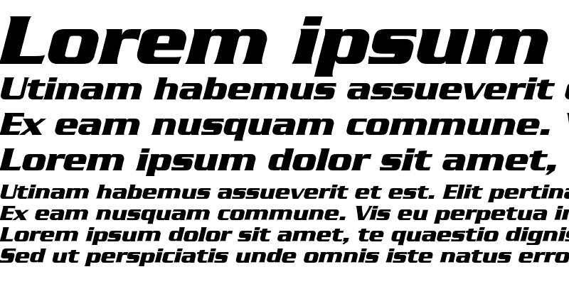 Sample of SerpentineEF Bold Italic