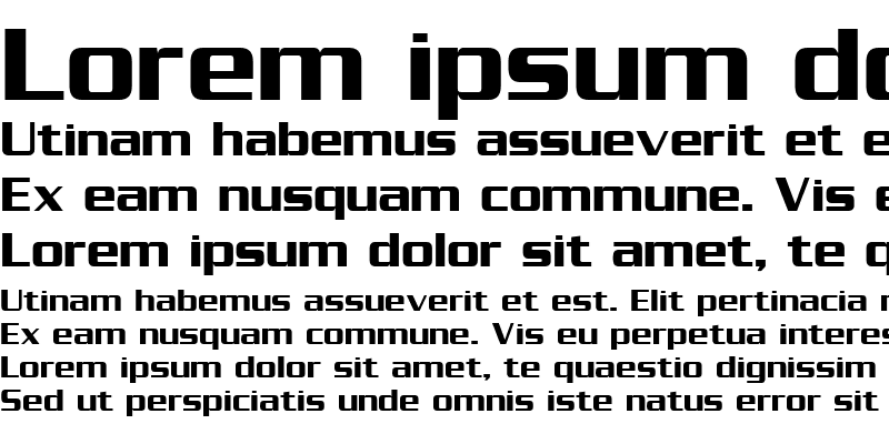 Sample of SerpentineSans