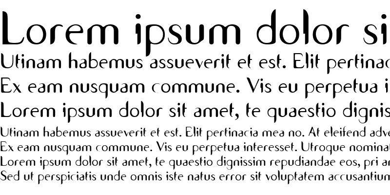 Sample of Seven Sans