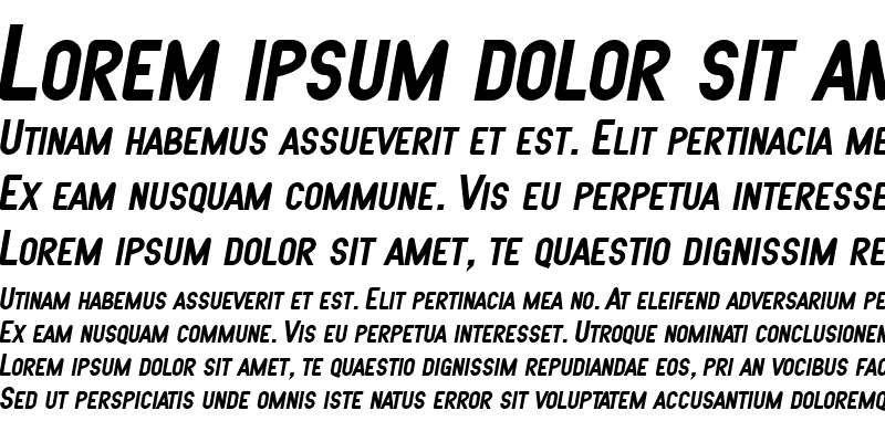 Sample of SF Atarian System Bold Italic