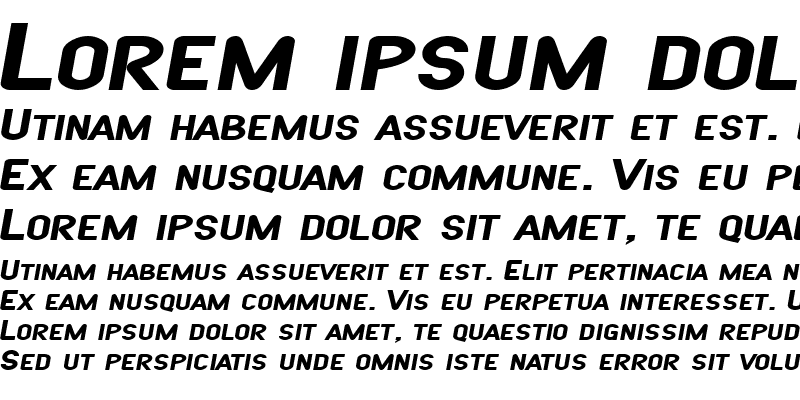 Sample of SF Atarian System Extended Bold Italic