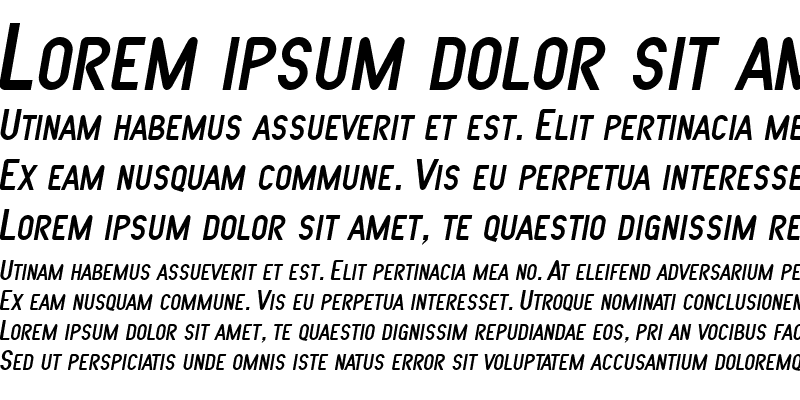 Sample of SF Atarian System Italic