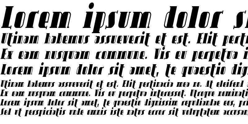 Sample of SF Avondale Cond Italic