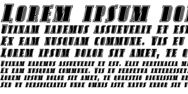 Sample of SF Avondale SC Inline Italic