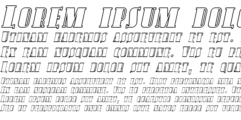 Sample of SF Avondale SC Outline Italic