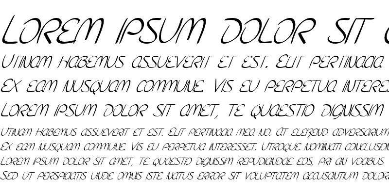 Sample of SF Burlington Script SC Italic
