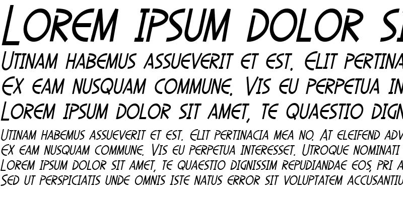 Sample of SF Diego Sans Condensed Oblique