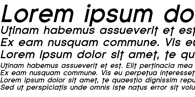 Sample of SF Florencesans Bold Italic