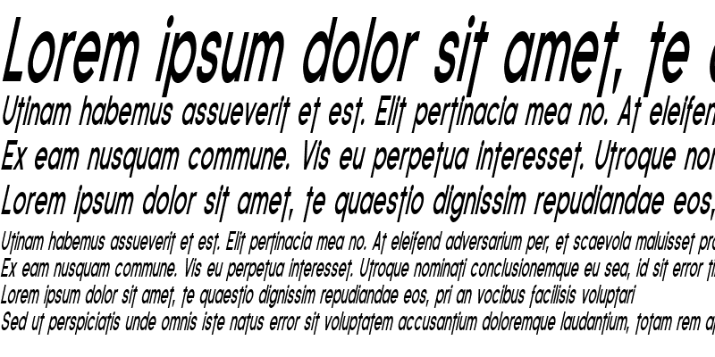 Sample of SF Florencesans Comp Bold Italic