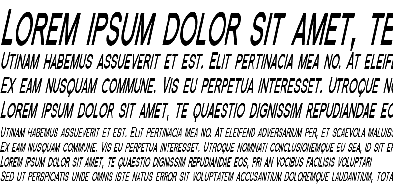 Sample of SF Florencesans SC Comp Bold Italic