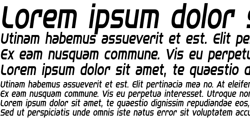 Sample of SF Fourche Condensed Italic