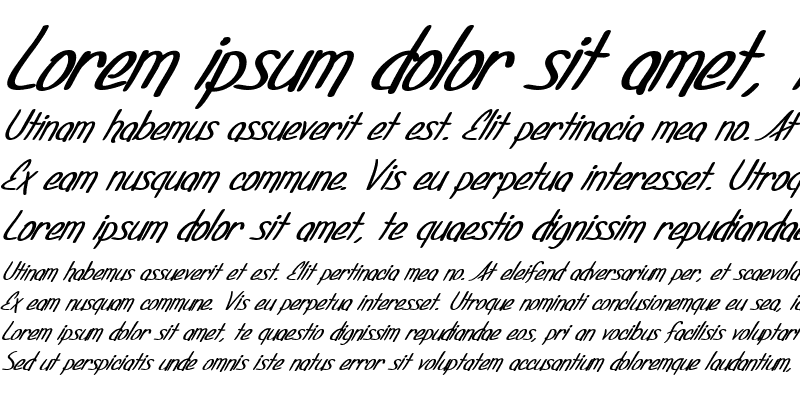 Sample of SF Foxboro Script Bold Italic