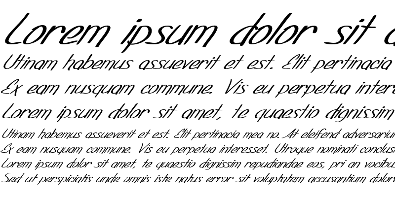 Sample of SF Foxboro Script Extended Italic