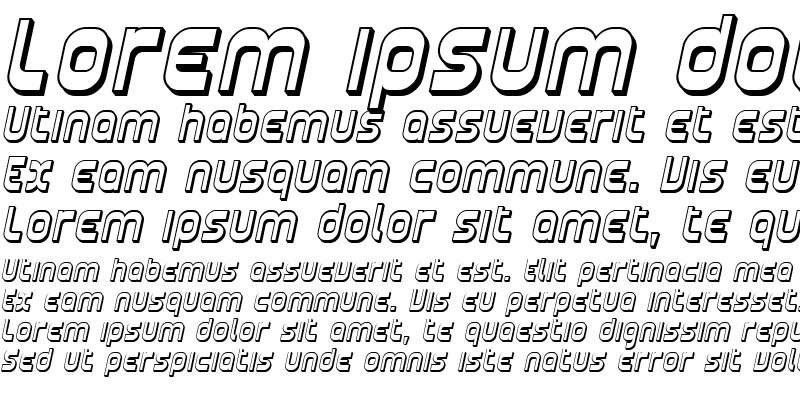 Sample of SF Plasmatica Shaded Italic