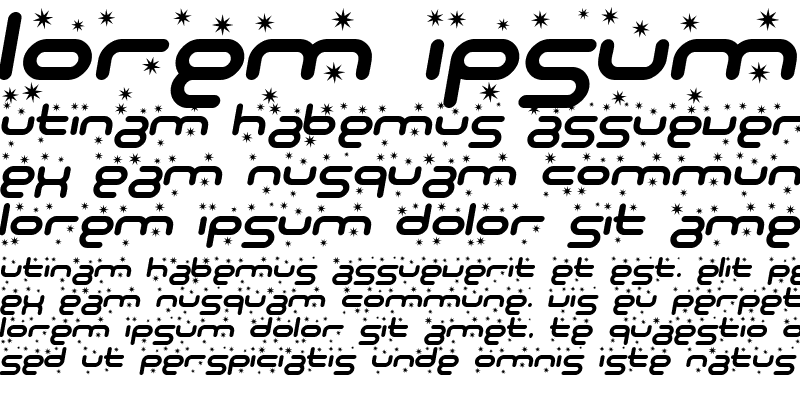 Sample of SF Technodelight Bold Italic