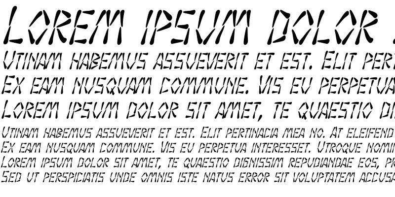 Sample of SF Wasabi Condensed Italic