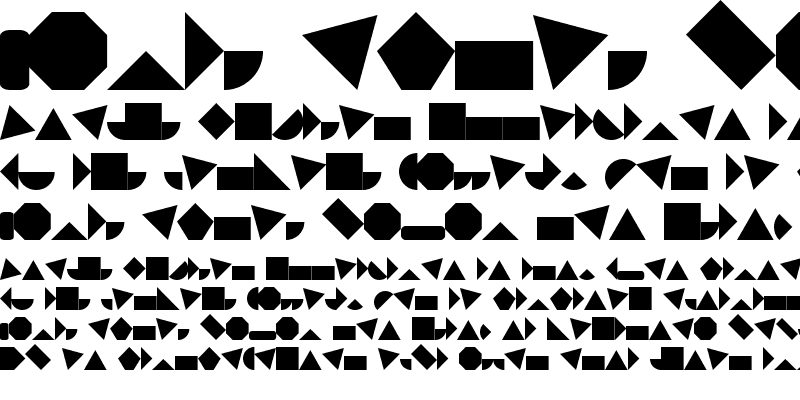 Sample of Shape Blocks Solid Regular