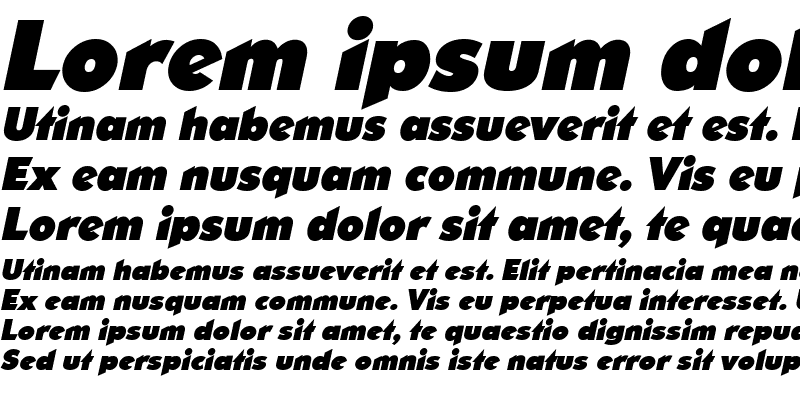 Sample of SharnayBlack Italic