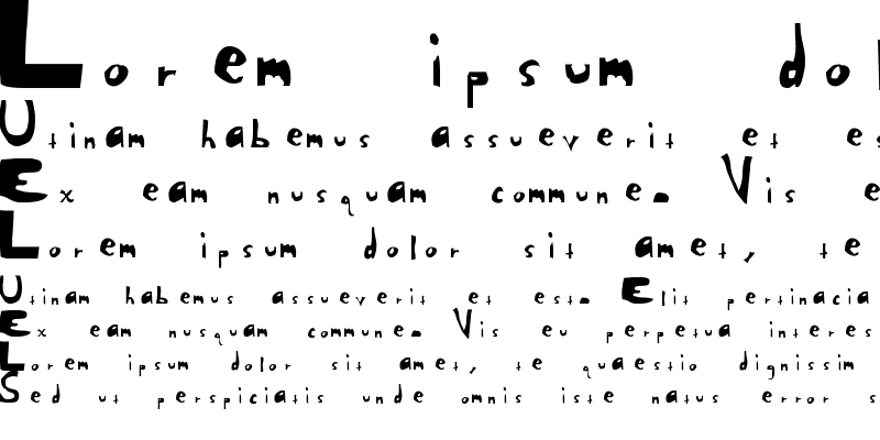 Sample of Shawn's Font