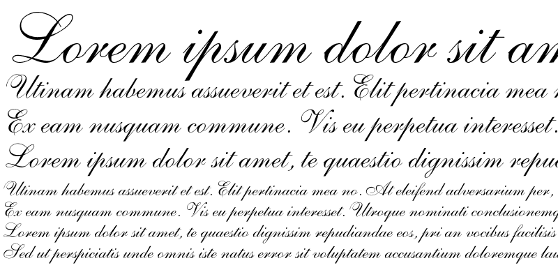 Sample of Shelley-AllegroScript