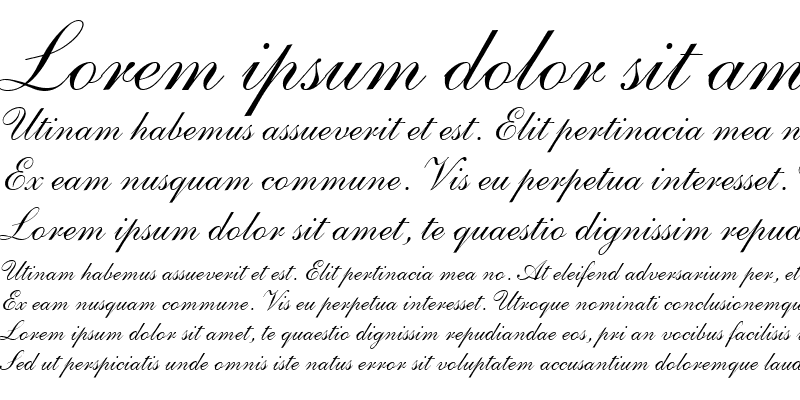 Sample of Shelley LT AndanteScript