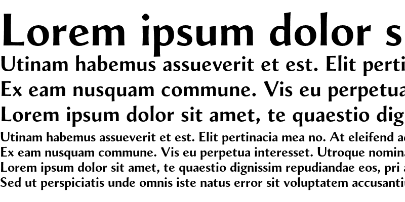 Sample of ShellSans Table Bold