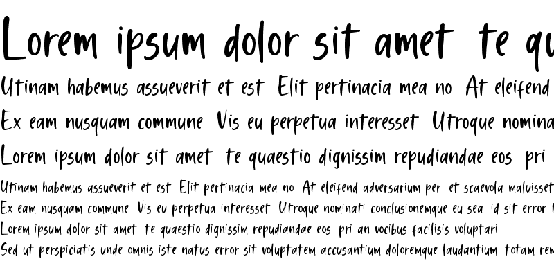 Sample of Shelma & Hugie Sans