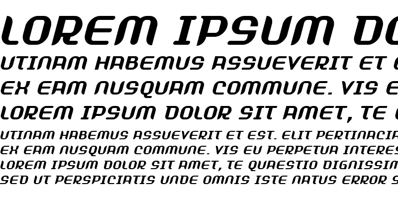 Sample of Shifty Medium Italic