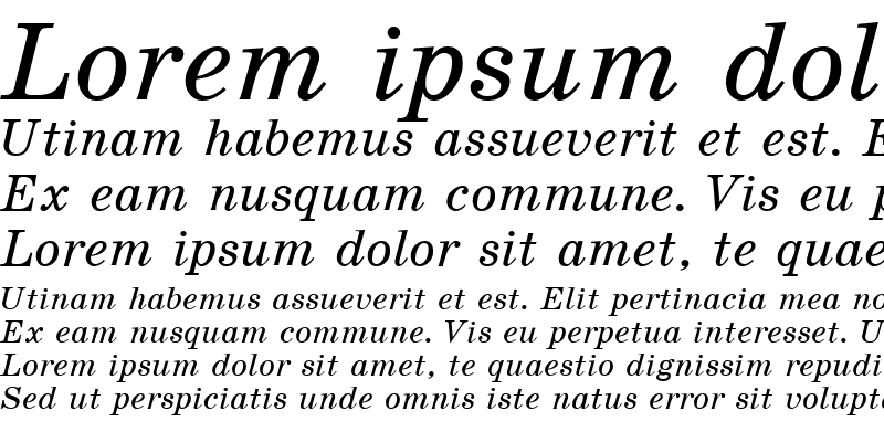 Sample of Shkolnaya Italic