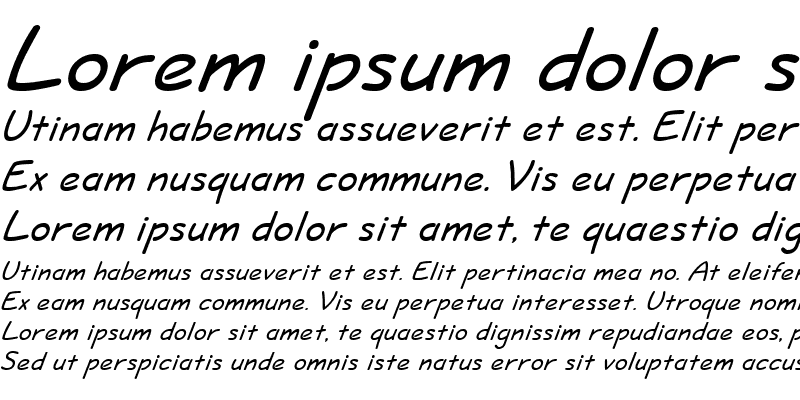 Sample of Short Hand Italic
