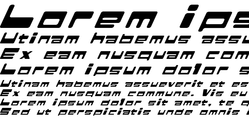 Sample of SHOWA73A Medium Italic