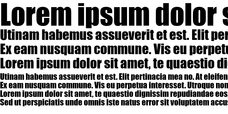 Sample of SI Font