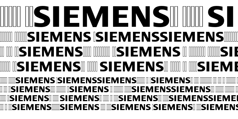 Sample of Siemens Logo Regular