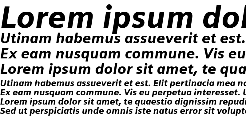 Sample of Siemens Sans Black Italic