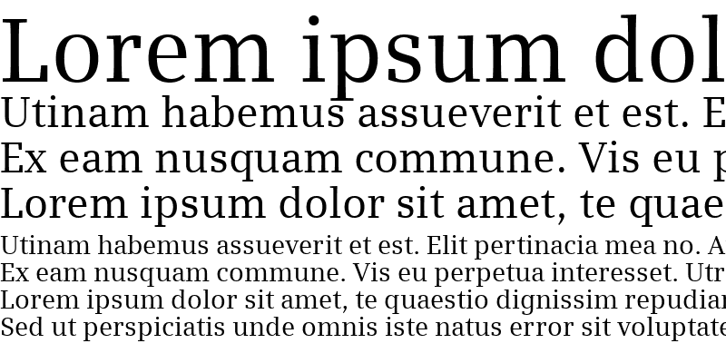 Sample of Siemens Serif Roman