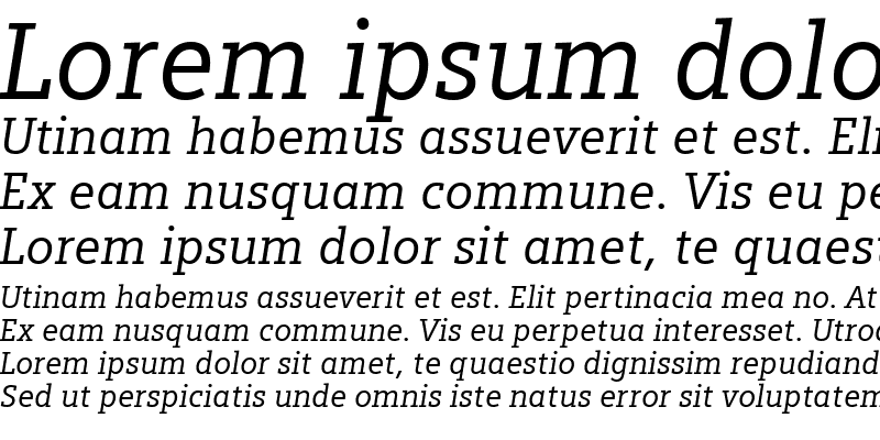 Sample of Siemens Slab Italic