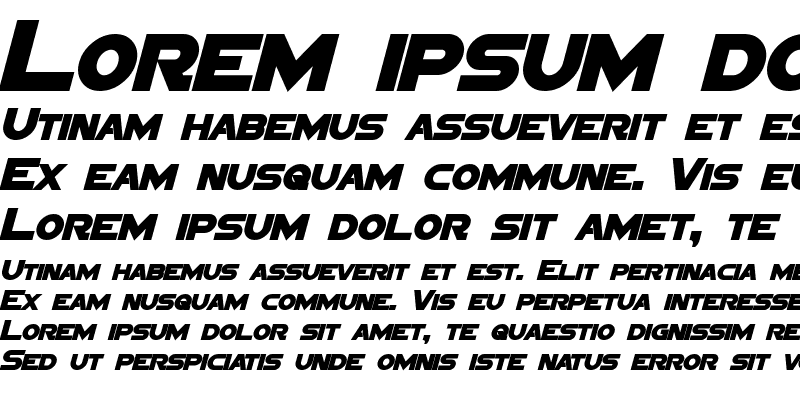 Sample of Sigma Five Sans Bold Italic