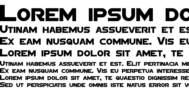 Sample of Sigma Five Sans Regular