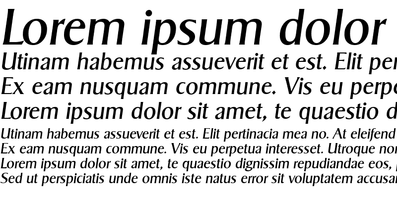 Sample of SigvarSerial Italic