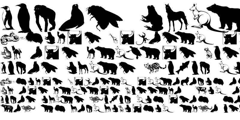Sample of SilhouettesAnimalish