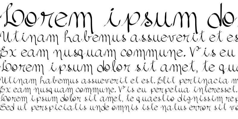 Sample of Silvascript Medium