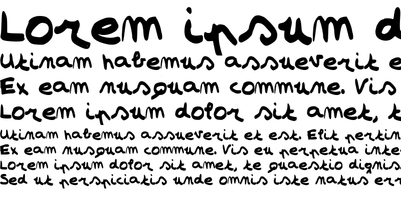 Sample of Simonschrift The Big