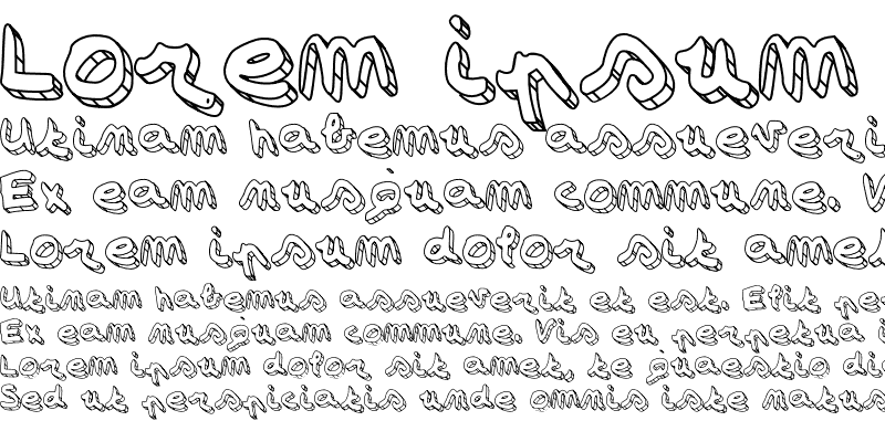 Sample of Simonschrift The Big Strip