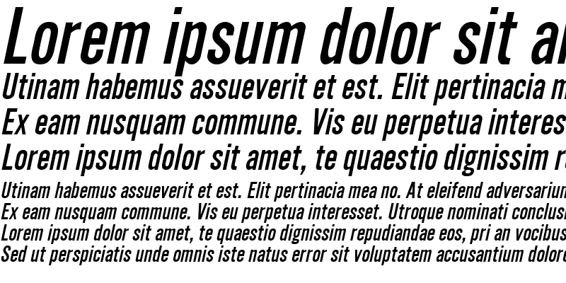 Sample of SimpleType Italic
