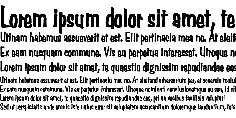 Sample of Simpson Condensed Heavy Bold