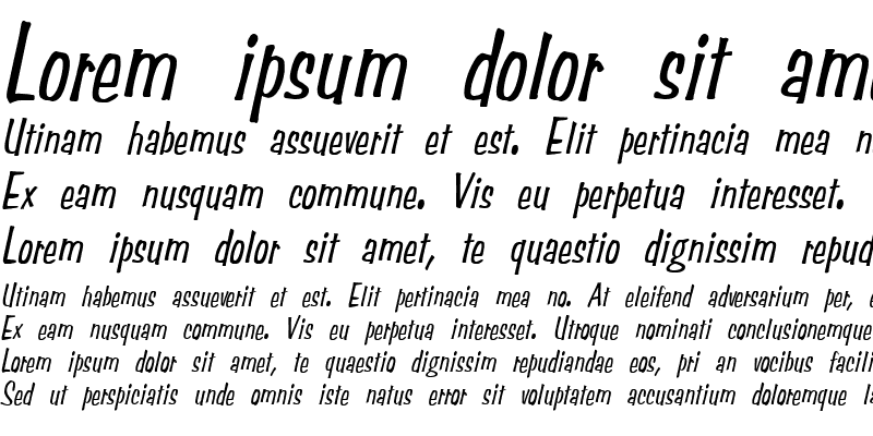 Sample of Simpson-Condensed Italic