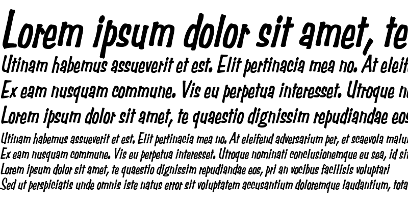 Sample of SimpsonCondensedHeavy Italic