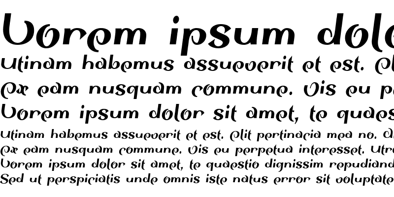 Sample of SinahSans LT Black Condensed Italic